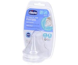 Chicco Silicone Physiological Anticolic Teat Medium Flow for 2M+, Pack of 2