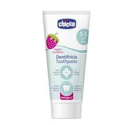 Chicco - Strawberry Toothpaste with Fluoride white | Gentle on the teeth, low abrasiveness, with fluoride and xylitol, no preservatives