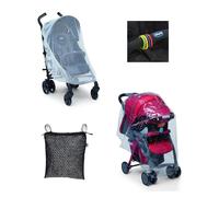 Chicco Stroller Accessory Pack with Raincover Insect Net Storage Bag and Hooks