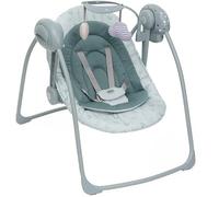 Chicco Swing & Play Electric Baby Swing from 0 Months +, 5 Swing Speeds, Soothing Melodies, Foldable, Compact and Space-Saving, 2-Way Adjustable Backrest, from 0 Months