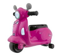 Chicco Vespa Primavera Motorcycle Ride-On for Children, Children's Vehicle with Electronic Control Panel, Lights and Sounds, Removable Stabilisers, Max 25 kg, Children's Toy from 1-3 Years, Pink