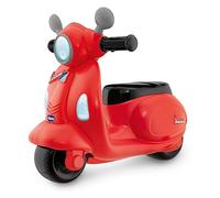 Chicco Vespa Primavera Motorcycle Ride-On for Children, Children's Vehicle with Electronic Control Panel, Lights and Sounds, Removable Stabilisers, Max 25 kg, Children's Toy from 1-3 Years, Red