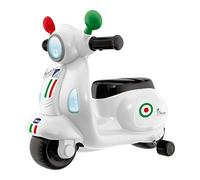 Chicco Vespa Primavera Ride-On for Children, 2 Riding Modes, 8 Fun Sound Effects and Tunes, Real Motor Sounds, Suitable From 1-3 Years, White, 00009519030000