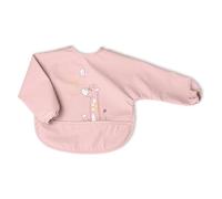 Chicco Waterproof Long Sleeve Bib 6 m+, Full Weaning Bib with Stay-Dry Protection and Pull-Up Pocket, Elasticated Cuffs and Adjustable Closure, Washable