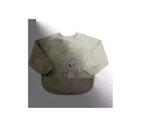Chicco Waterproof Long Sleeve Bib 6 m+, Full Weaning Bib with Stay-Dry Protection and Pull-Up Pocket, Elasticated Cuffs and Adjustable Closure, Washable