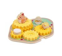 Chicco Wooden Haystack of Chicks Educational Game Life Cycle Rotating Gears and Stackable Figures Peg Game and Logic for Kids Pack of 10 for Ages 2+