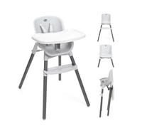 Chicco Zest 3-In-1 Folding Multi-Stage Highchair, Toddler Low Chair And Youth Stool, Suitable From 6 Months Up To Max 40 Kg