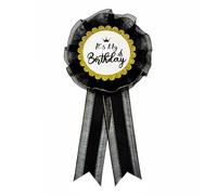 Chicelite It's My Birthday Corsage Pin, Glitter Happy Birthday Award Ribbon Pin for Women or Men Funny Birthday Party Decorations Bday Sash Gift Ideas, Silk, no gemstone
