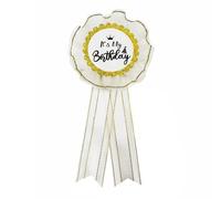 Chicelite It's My Birthday Corsage Pin, Glitter Happy Birthday Award Ribbon Pin for Women or Men Funny Birthday Party Decorations Bday Sash Gift Ideas, Silk, no gemstone