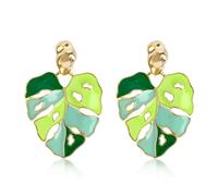 Chicgrowth Colorful Red Flower Stud Earrings for Women, Natural Shell Circles Floral Handcrafted Shell Disc Beads Earring Handmade Multi Earrings White Green, Brass, No Gemstone