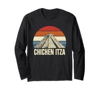 Chichen Itza Mayan Pyramid Long Sleeve T-Shirt