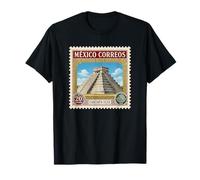 Chichen Itza Mexico 1940 Vintage Stamp Historic Mayan Temple T-Shirt