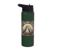 Chichén Itzá México El Castillo Sunburst Stainless Steel Insulated Water Bottle