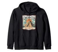 Chichén Itzá México El Castillo Temple of Kukulcán Zip Hoodie