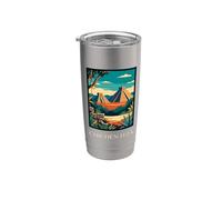 Chichen Itza Mexico Mayan Pyramid Vintage Travel Artwork Stainless Steel Insulated Tumbler