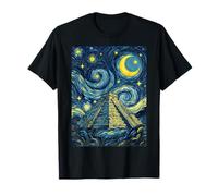 Chichen Itza Mexico Starry Night Art History Present T-Shirt