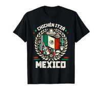 Chichen Itza Souvenir Mexico Flag Cinco De Mayo Mexican T-Shirt