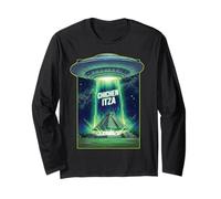 Chichen Itza UFO Alien Mayan Pyramid Long Sleeve T-Shirt