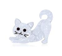 Chichengnian New Acrylic Cat Brooches For Women Lovely Big Plastic Animal Handmade Brooch And Pins Fashion Ladies Lapel Pin Jewelry Clothes Bags Backpacks Hat Jacket Decor Gift