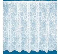 Chichester All Over Cotton Style Pattern Net Curtains In White - Sold By The Metre (Drop: 205cm (81"))