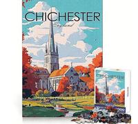 Chichester Travel Adult Jigsaw Puzzles 1000 Pieces Brain Activity Light Enjoyment Accurate Cut Creative Gift (50x75cm)
