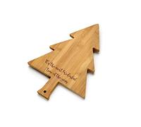 Chichi Gifts Personalised Christmas Tree Bamboo Chopping Board/Cheeseboard Its The Most Wonderful Time Of The Year FREE ENGRAVING