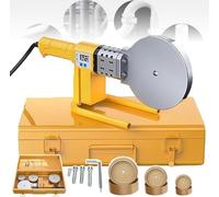 chichigo 3200W Hot Melt Plastic Welding Machine with 3pcs Matrix Head (75-90-110mm) + Iron Box, for Welding Ppr/PE/PP Copper Pipes