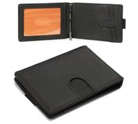 chichilin Slim Wallet For Men,RFID Bi-fold pocket Wallet With Money Clip, Fabric-Brown, S, Vintage