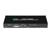 CHICHIYANG 4K 1 in 9 Out HDMI Splitter 4:4:4 24bit HDMI1.4, HDCP1.4, 3x3 Video Wall Controller w/Remote Control