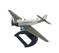 CHICHIYANG Alloy WWII German Luftwaffe Junkers Ju-52/3M Transport Aircraft Model 1:144 Scale, Alloy Aircraft for Collection Displaying
