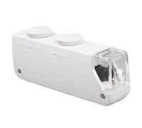 CHICHIYANG Mini Adjustable 160X-200X Zoom LED Light Pocket Microscope Jewelers Loupe Magnifying Glass