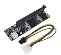 CHICHIYANG SlimSAS 8i x2 to PCIe4.0/3.0 x16 Slot Adapter Card Support Full/Dual X8 Bandwidth Graphics Cards SFF8654 Riser Card
