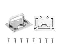 CHICHIYANG Stainless Steel Boat Hatch Latch Pull Foldable Heavy-Duty Flush Lifting Handle for Watercraft Yachts Use