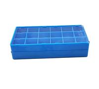CHICHIYANG Watch Tiny Parts Repair Acc Storage Box 18 Grids Plastic Box with Dust Cover Watch Accessories
