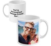 CHICHL Personalised Mug - Printed with Your Photo and Text - Custom Gift for Boyfriend, Girlfriend Nan or Grandad, Retirement for Work.