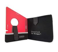 CHICHL Swedish Ice Scraper - 6mm Dark Red with Neoprene Holder and Sleeve for Car Windshield