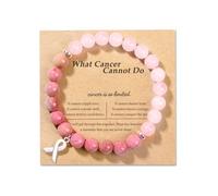CHICING Cancer Care Gifts for women,Natural Stone Healing Crystal Bracelets Encouragement Gifts for Women Man Girls Best Friend Sister, one size fit all, Stone, natural stone