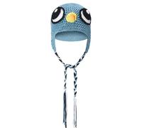 Chicingyou Crochet Pigeon Hat Handmade Knitted Bird Costume Hat with Realistic 3D Head Eyes Beanie Cap Fun Dress-up Accessory for World Book Day Halloween Cosplay Carnival Parties Photo Props
