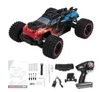 CHICIRIS 1/10 Scale RC Off-Road Truck, 4WD 33 KM/H High Speed Remote Control Car, with Lights, 2.4GHz RC Vehicle for Rough Terrain (Blue Orange)