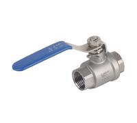 CHICIRIS 1/2 Inch Ball Valve, BSPT Stainless Steel 304 Two Piece 2 Way Lever Ball Valve Full Port with Top Loading Structure for Low Torque Design