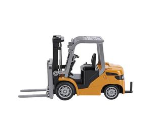 CHICIRIS 1/64 RC Forklift Toy, 8 Channel Multi Directional Joystick Control with Zinc Alloy Body, for Kids Construction Play and Spatial Coordination Training