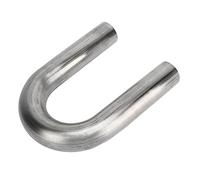 CHICIRIS 1.75in 180 Degree U Bend Exhaust Pipe, 304 Stainless Steel Mandrel Bend Pipe with Medium Sealing Radius, for Universal Exhaust System or Industrial Materials