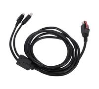 CHICIRIS 1.8m Printer Data Cable USB A to B with 24V Power for Easy Setup in Barcode Scanning and Printer Use