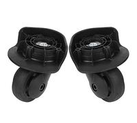 CHICIRIS 1 Pair Replacement Luggage Wheels, A65 Double Row Mute Casters for Suitcase, Universal Roller Wheel with Screws for Travel Trolley (Small Size)