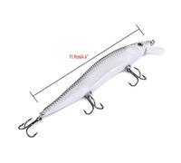 CHICIRIS 1 Pcs Fishing Bait Lures, Premium ABS Long Tail Vivid Minnow Lures, Ideal for Freshwater and Saltwater Fishing Enthusiasts (Type A)