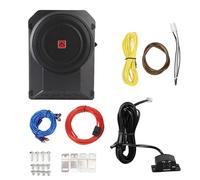 CHICIRIS 10 Inch Active Subwoofer, Automobile Accessories 800W 2.5 Ohms Ultra Thin Under Seat Car Subwoofer with Wired Volume Controller for Vehicle Sound System