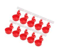 CHICIRIS 10 Pack Chicken Drinking Bowl Automatic Fill Design No for Ducks Pigeons Easy Installation (G3/4)