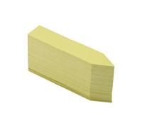 CHICIRIS 100 Pcs Plastic Plant Seed Labels, Nursery Garden Stake Tags Reusable, with Common Pens for Marking Seed Trays Pots Plants (Yellow)
