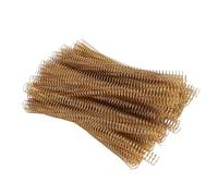 CHICIRIS 100Pcs Binding Spiral Coil 4:1 Pitch 48 Teeth Durable for 17 Sheets A4 Paper Binding Suitable for Engineers and Professionals (Gold)