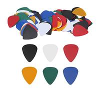 CHICIRIS 100Pcs Guitar Pick, Plastic Guitar Picks 0.46mm Thick Colorful Finger Picks Set, Bright Textured Surface, Smooth Strumming, Nail Protection for Beginners and Guitarists